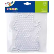 Playbox: Placă de bază pentru mărgele de călcat XL – 1 bucată (formă de pisică, câine sau cal)