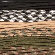 Playbox: Set de 6 frânghii de camuflaj de 2,4 mm pentru noduri – 6 x 2,6 m