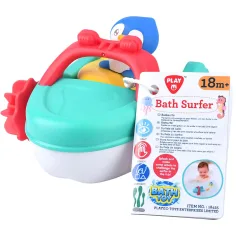 Playgo: Jucărie de baie cu pinguin pe barcă cu motor imaginea 2