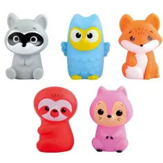 Playgo: Set de 5 marionete pentru degete cu animale din pădure imaginea 2