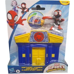 Póki și prietenii săi minunați: set de joacă cu bancă și figurină Miles Morales - Hasbro