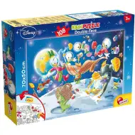 Povești cu rațe: Donald în spațiu 2 în 1 puzzle de 108 piese și carte de colorat 70x50cm - Lisciani