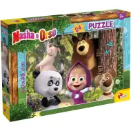 Prietenii Mașa și ursul puzzle cu 24 de piese 50x35cm - Lisciani