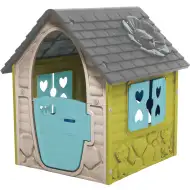 Prima mea casă de joacă în culori bej-verde, 106x98x90 cm