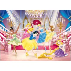 Prințese Disney 2 în 1 puzzle de 250 de piese și carte de colorat 50x35cm - Lisciani imaginea 3