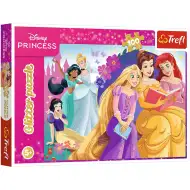 Prințese Disney puzzle glitter de 100 piese - Trefl