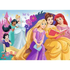 Prințese Disney puzzle glitter de 100 piese - Trefl imaginea 2