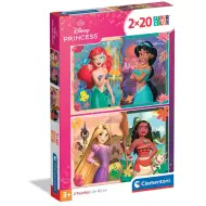 Puzzle 2 în 1 Disney+Prințese - Clementoni