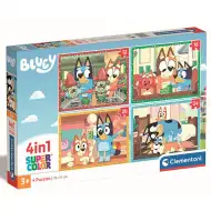 Puzzle Bluey 4 în 1 cu 12, 16, 20 și 24 de piese - Clementoni