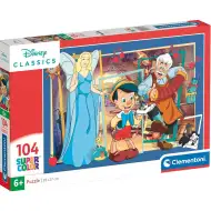 Puzzle Disney Pinocchio 104 piese Supercolor - Clementoni