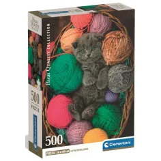 Puzzle HQC Fluffy Kitten 500 de piese - Clementoni