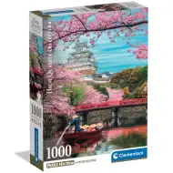 Puzzle HQC de 1000 de piese cu Castelul Himeji primăvara - Clementoni