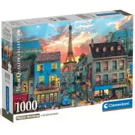 Puzzle HQC de 1000 piese cu străzile Parisului - Clementoni