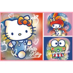Puzzle Hello Kitty și prietenii 2x200 - Trefl imaginea 2
