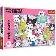 Puzzle Hello Kitty și prietenii ei, 300 de piese - Trefl