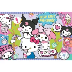 Puzzle Hello Kitty și prietenii ei, 300 de piese - Trefl imaginea 2