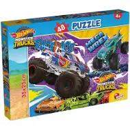 Puzzle Hot Wheels Monster Trucks, 48 de piese, 35x25 cm - Lisciani