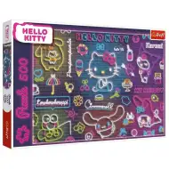 Puzzle Neon Hello Kitty 500 de piese - Trefl