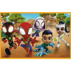 Puzzle Spidey și dinozaurii 2x24 piese - Trefl imaginea 3
