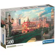 Puzzle compact 500 piese HQC - Podul Westminster la apus - Clementoni