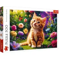 Puzzle cu 500 de piese - Pisicuță drăguță - Trefl