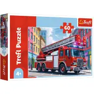 Puzzle cu 60 de piese - Mașină de pompieri - Trefl