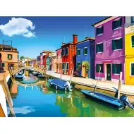 Puzzle cu diamante: Set de pictură cu diamante Veneția 30x40cm