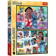 Puzzle de 2x200 piese Lilo și Stitch - Trefl