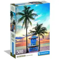 Puzzle de 500 de piese Miami Beach, Florida HQC - Clementoni