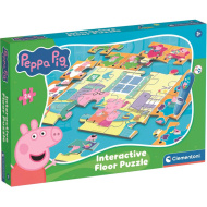 Puzzle de podea interactiv Purcelușa Peppa, 24 piese - Clementoni