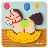 Puzzle din lemn cu 5 piese - Woodyland