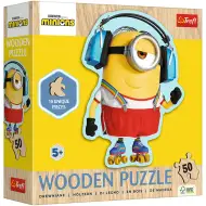 Puzzle din lemn cu Minioni, 50 piese - Trefl
