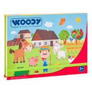 Puzzle magnetic în cutie - Fermă - Woodyland