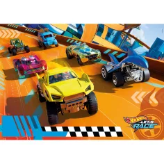 Puzzle maxi supercolor 104 de piese - Clementoni pentru concursul Hot Wheels imaginea 2