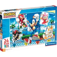 Puzzle maxi supercolor Sonic 24 bucăți - Clementoni