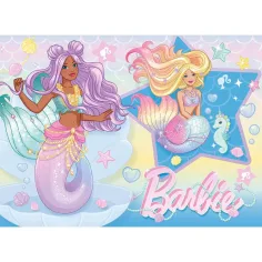Puzzle mini Eco cu 24 de piese Barbie sirene și prietene, 35x25 cm - Lisciani imaginea 2
