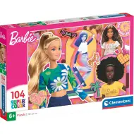 Puzzle minunat cu 104 piese Supercolor Barbie - Clementoni