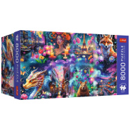 Puzzle premium „Lume colorată” de 8000 piese – Trefl