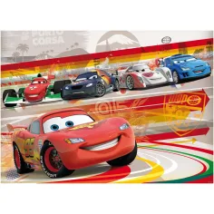 Puzzle și carte de colorat „Cars 2 în 1” cu 60 piese, 50x35 cm - Lisciani imaginea 2