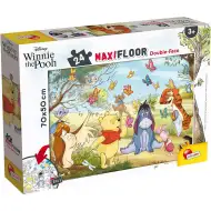 Puzzle și carte de colorat 2-în-1 cu Winnie de Pluș, maxi, 24 piese, 70x50 cm - Lisciani