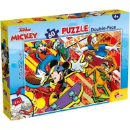 Puzzle și carte de colorat Mickey Mouse 2 în 1, 60 de piese, 50x35cm - Lisciani
