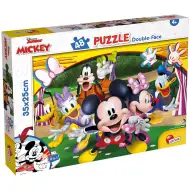 Puzzle și carte de colorat Mickey Mouse 2 în 1, cu 48 de piese, 35x25cm – Lisciani