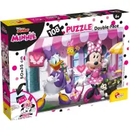 Puzzle și carte de colorat Minnie Mouse 2 în 1, 108 piese, 50x35cm - Lisciani