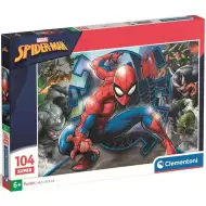 Puzzle super 104 piese cu Spider-Man și dușmanii săi - Clementoni