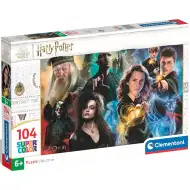 Puzzle supercolor 104 piese Harry Potter confruntare magică - Clementoni