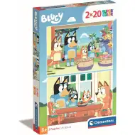 Puzzle supercolor Bluey 2x20 piese - Clementoni