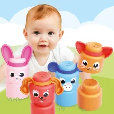 Quercetti: Momy Soft animale fericite set de 12 blocuri de construcție moi imaginea 3