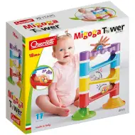 Quercetti: Set de joc pistă de bile Migoga Tower cu 17 piese