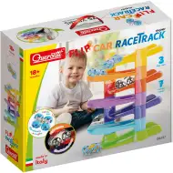 Quercetti: Set pistă de curse cu turn spiral și mașinuță Flip Car