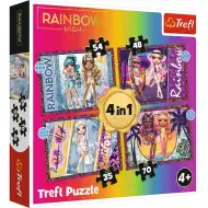 Rainbow High 4 în 1 puzzle - Trefl